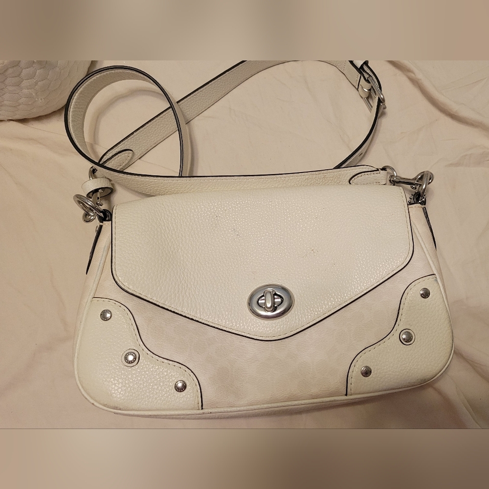 Coach Millie Shoulder Bag White